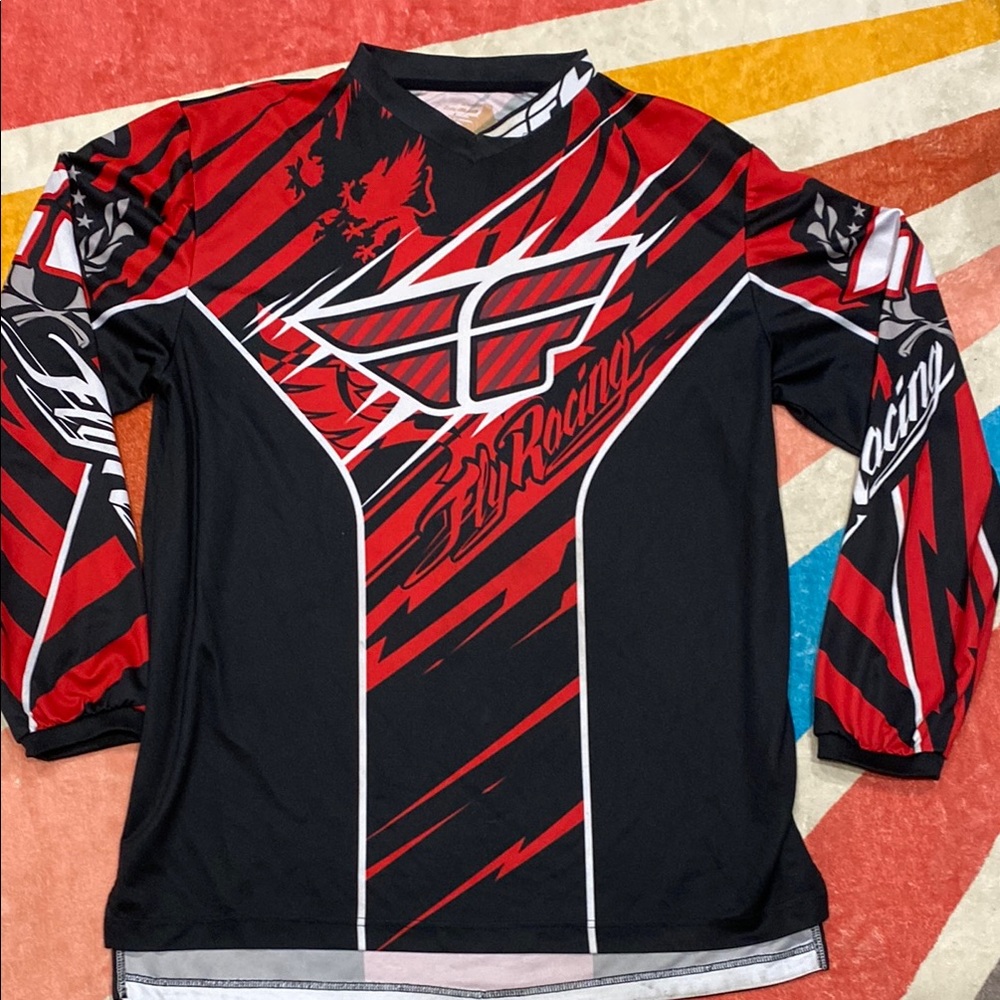 Men's Red and Black Jersey
